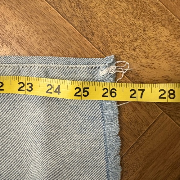 Sincerely Jules Blue Ankle Cropped Jeans with Distressed Details Size 0 - Picture 10 of 11